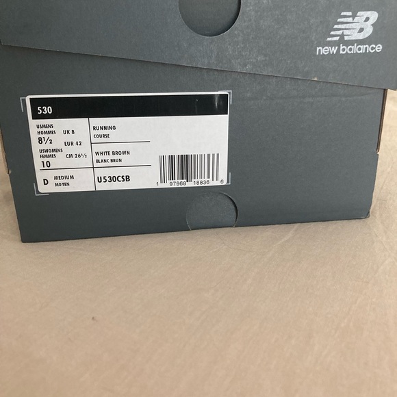 NEW in box New Balance 530 Shoes Unisex W10 M8 - Picture 8 of 8